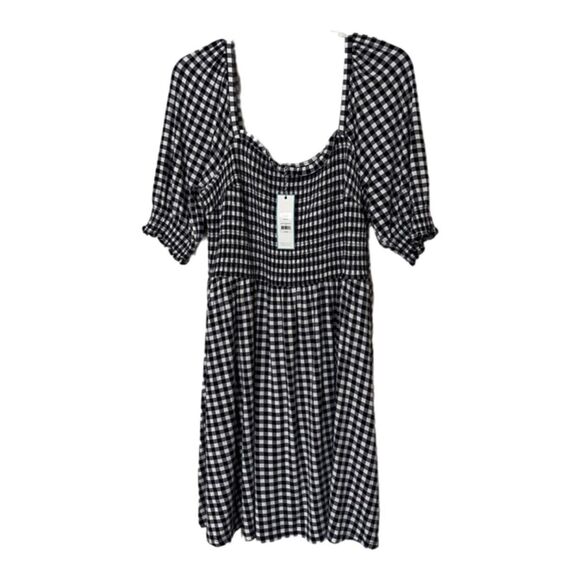 Draper James Jo Dee Dress Gingham Nassau Navy NWT SIZE 1X - Picture 3 of 8